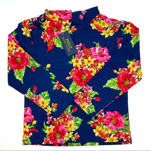 Polo Ralph Lauren Boys Floral Long Sleeve Hoodie New Medium